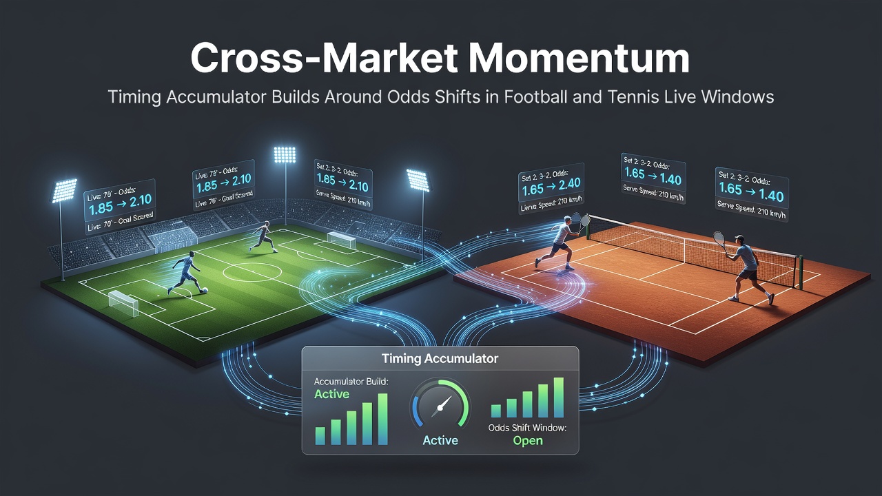 Live football and tennis betting odds shifting on multiple bookmaker screens during evening matches