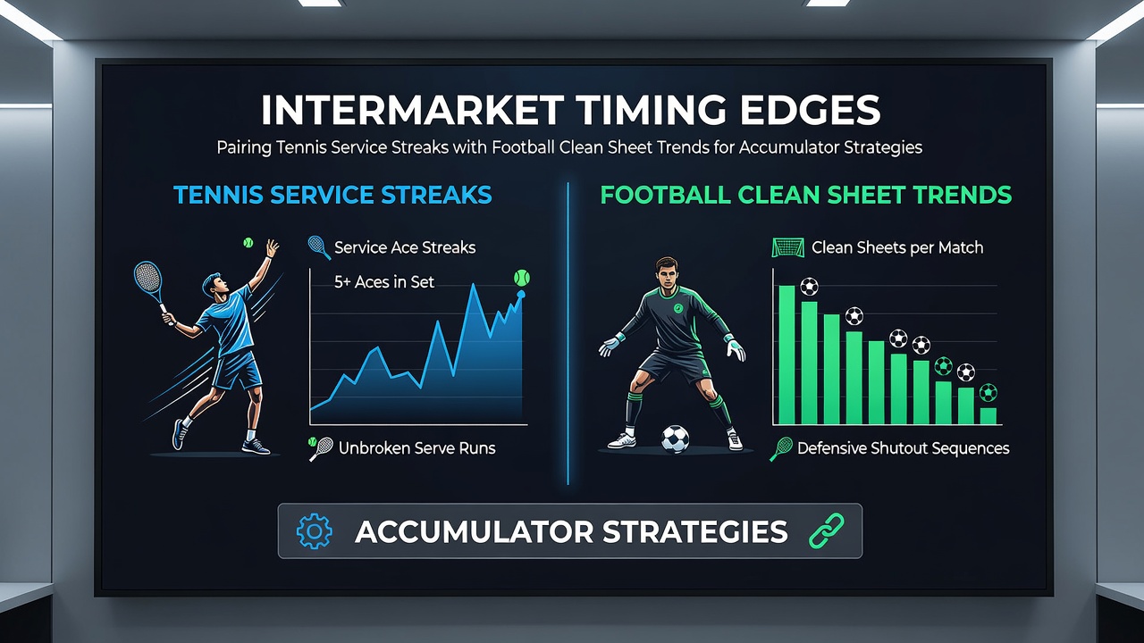 Football team defensive line during match with overlaid tennis serve percentage chart showing cross-sport trend alignment