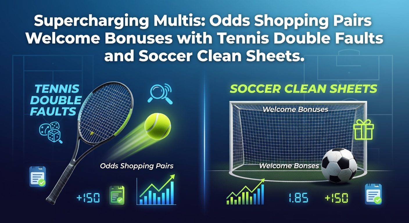 Tennis player serving with intensity on clay court, highlighting double fault risks in multi-bet strategies